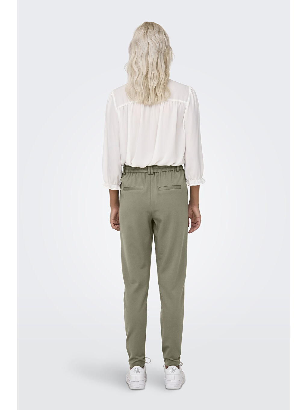 Haki Normal Bel Regular Fit Dar Paça Onlpoptrash Kadın Pantolon 15115847-1