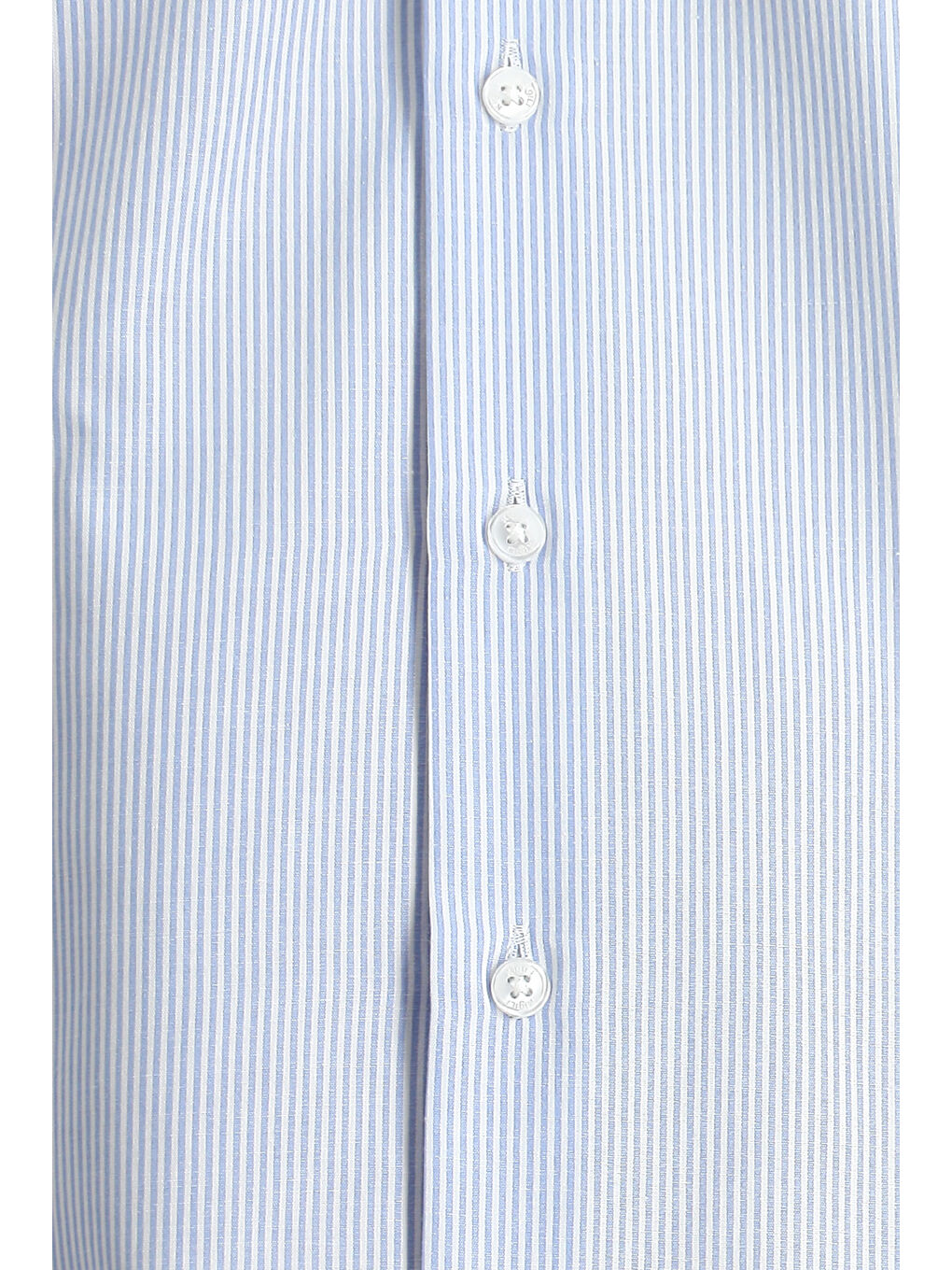 Mavi Uzun Kol Slim Fit Dar Kesim Çizgili Pamuklu Kolay Ütülenebilir Gömlek-2
