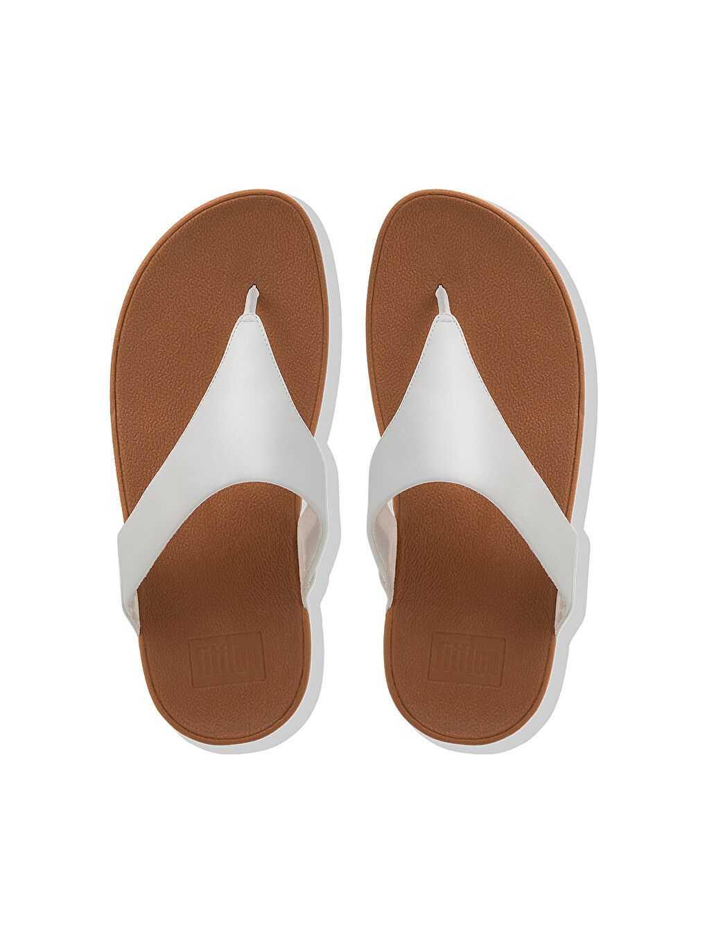 Beyaz Kadın Terlik I88-001 / 323 / 592 /024/675 LULU Leather Toe-Post-3