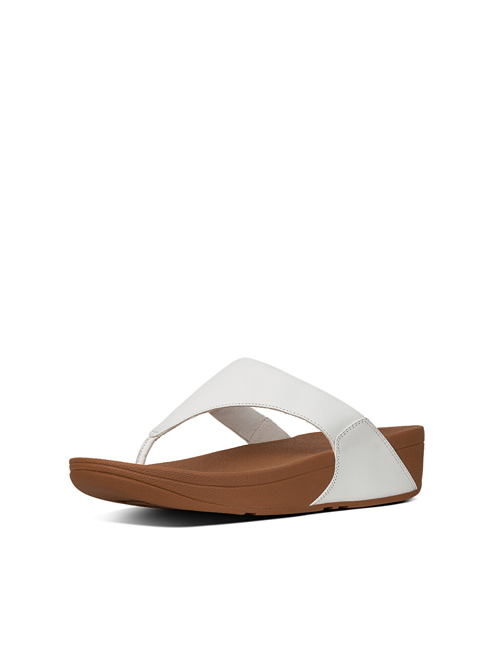 Beyaz Kadın Terlik I88-001 / 323 / 592 /024/675 LULU Leather Toe-Post-5