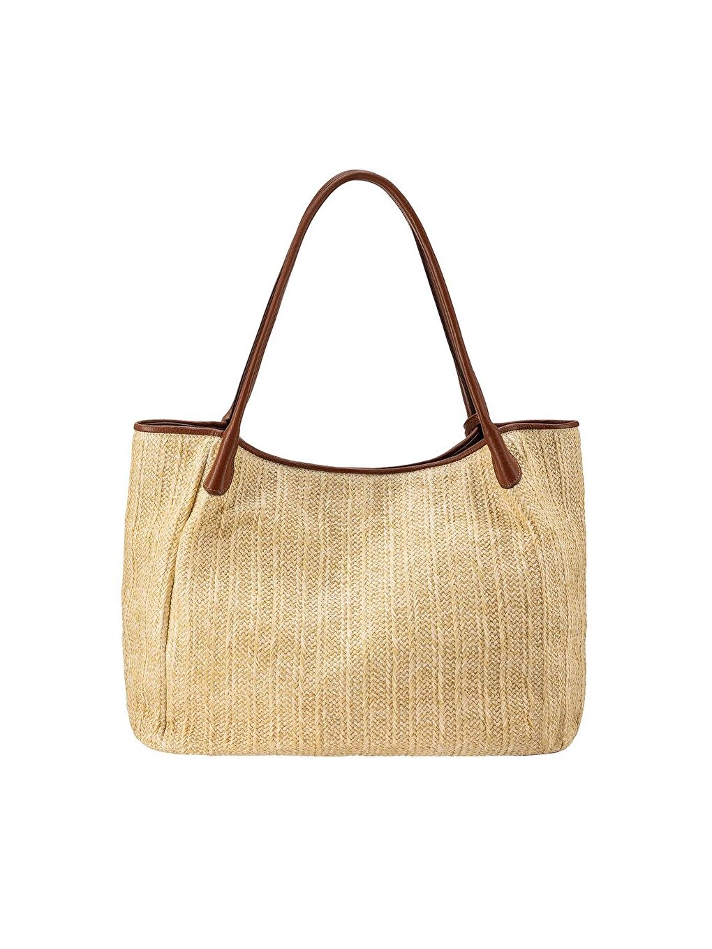 Kahverengi Percy Hasır Omuz Çantası-4