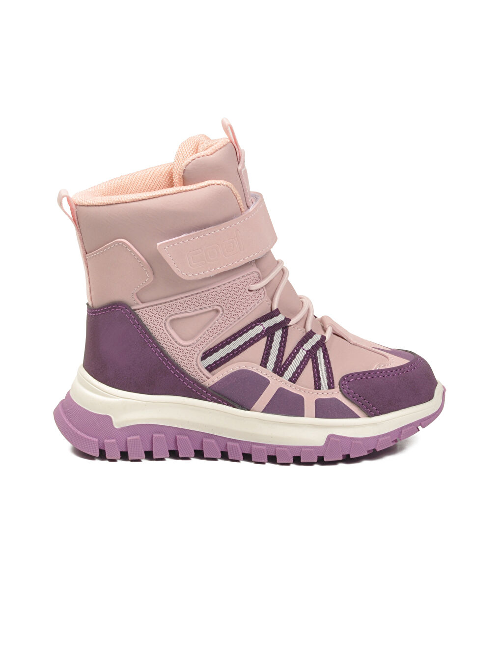 Pembe Pudra Cırtlı Kaymaz Taban Kız Çocuk Bot Hilly P-1