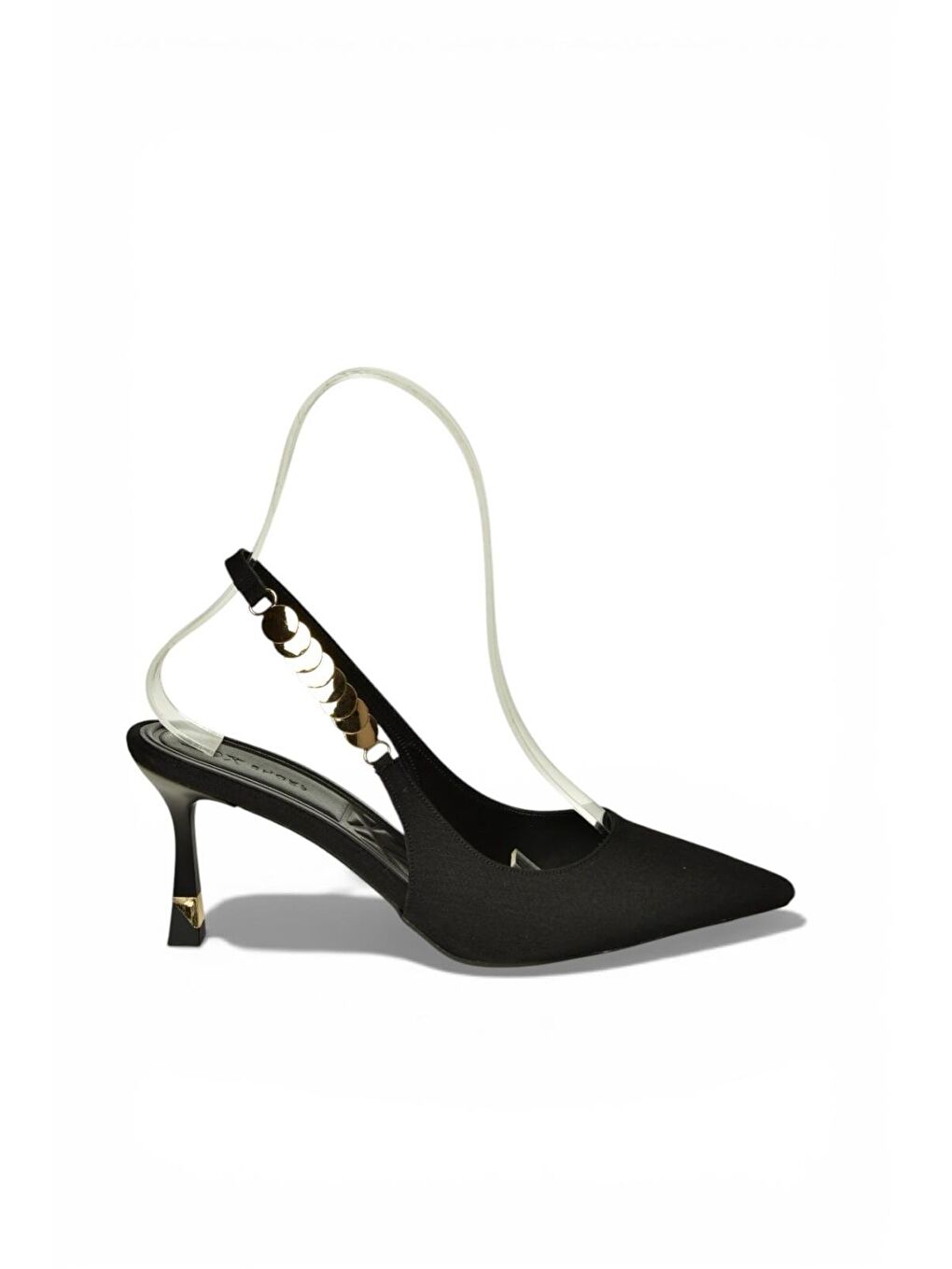 Siyah Kadın Topuklu Ayakkabı Y308203204-5