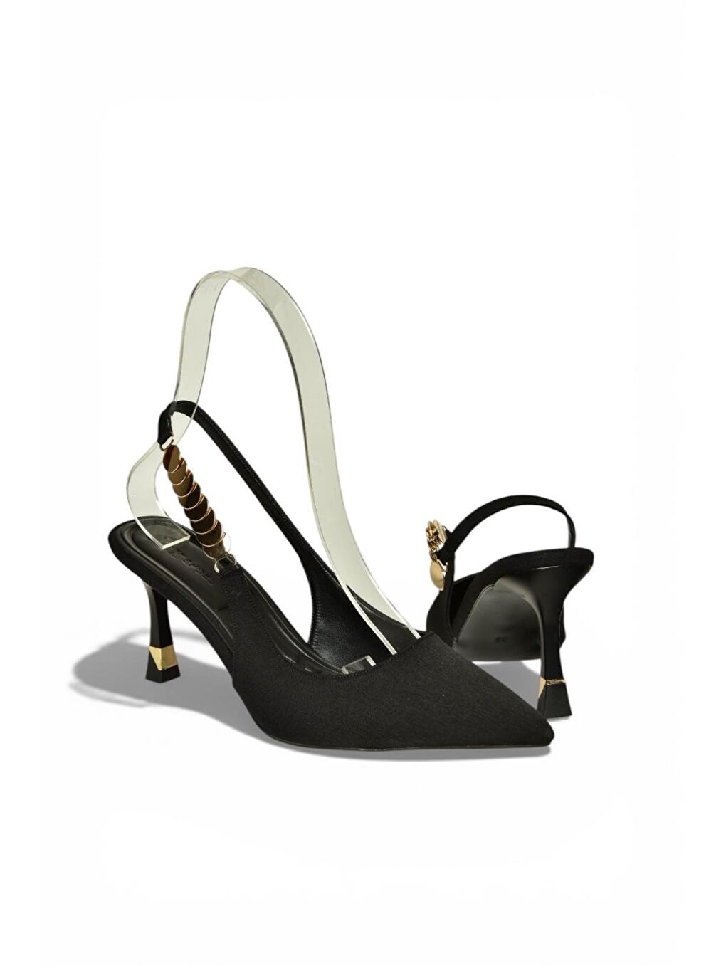 Siyah Kadın Topuklu Ayakkabı Y308203204-6