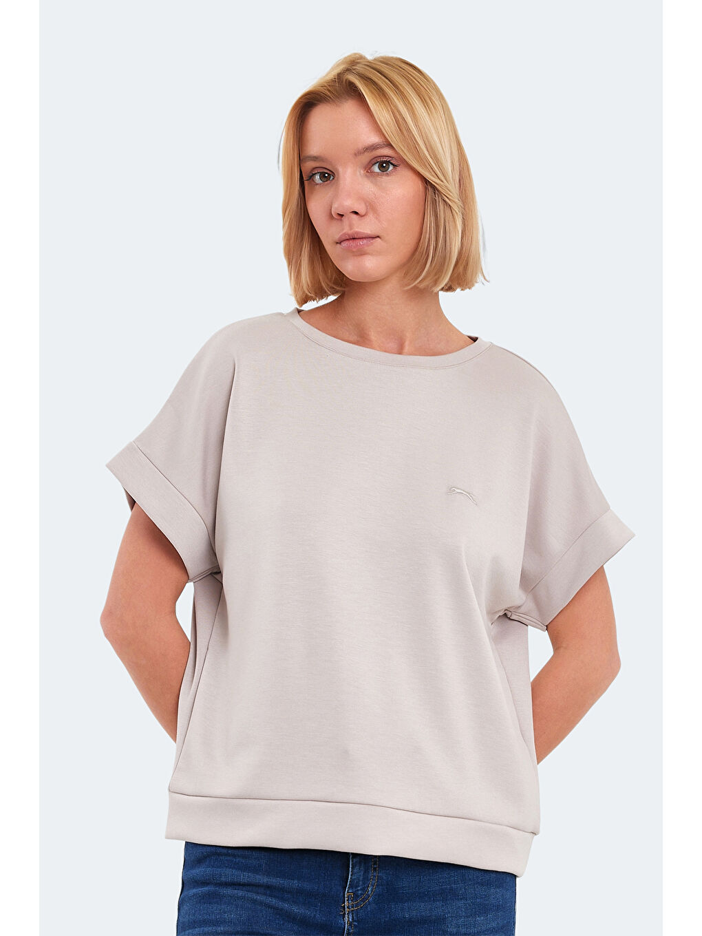 VINKO I Kadın Tişört Taş Gri