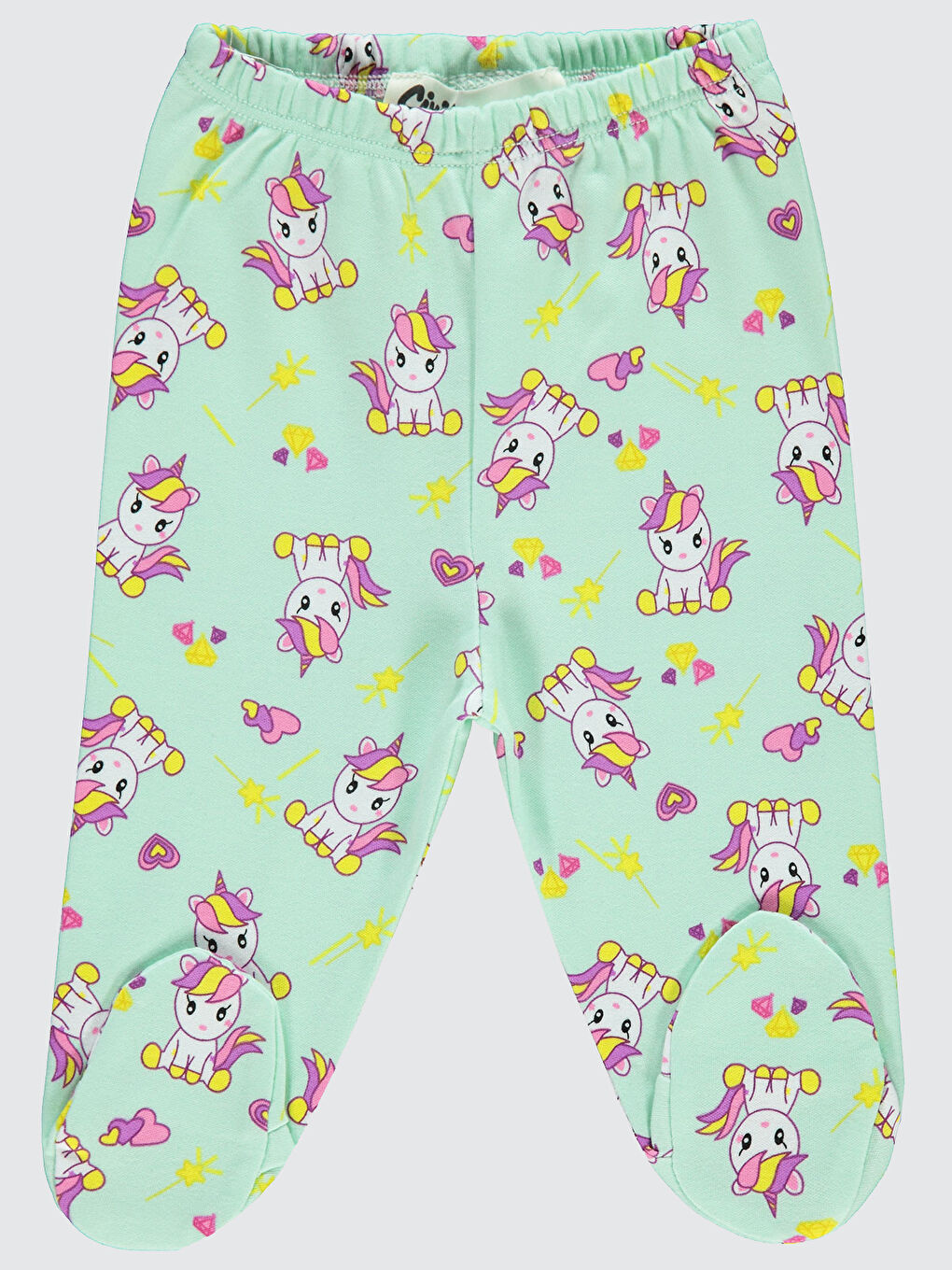 Yeşil Baby Kız Bebek Patikli Tek Alt 0-6 Ay Mint