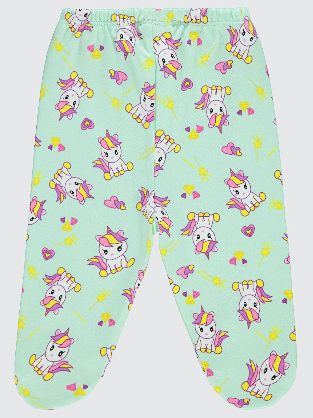 Yeşil Baby Kız Bebek Patikli Tek Alt 0-6 Ay Mint-1