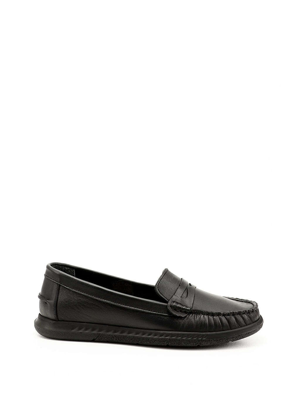 Mor Kadın ZÜMRÜT-SİYAH Rok Hakiki Deri Comfort Loafer