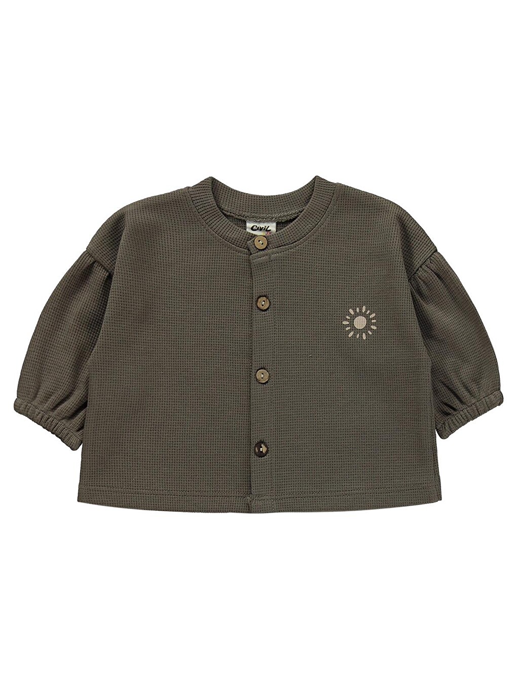 Baby Güneş Baskılı 1-9 Ay Pijama Takımı - Kahverengi-3
