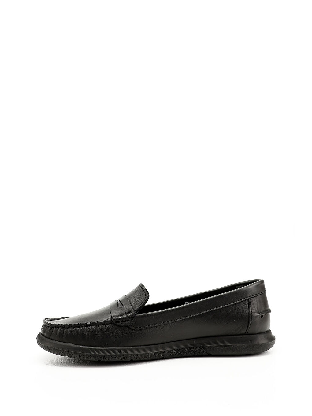 Mor Kadın ZÜMRÜT-SİYAH Rok Hakiki Deri Comfort Loafer-2