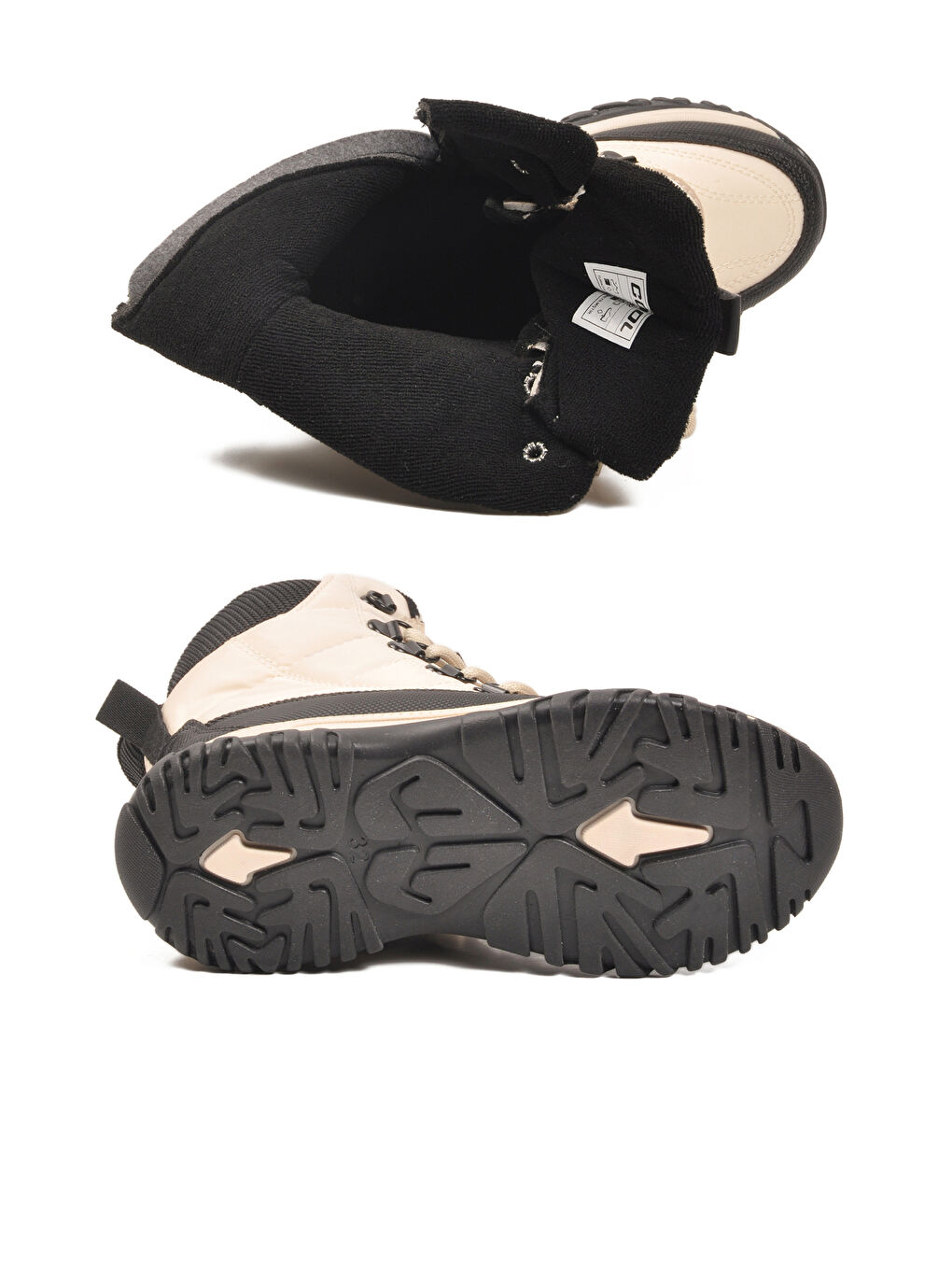 Bej Polarlı Kaymaz Taban Soğuğa Dirençli Unisex Çocuk Bot Felix F-4