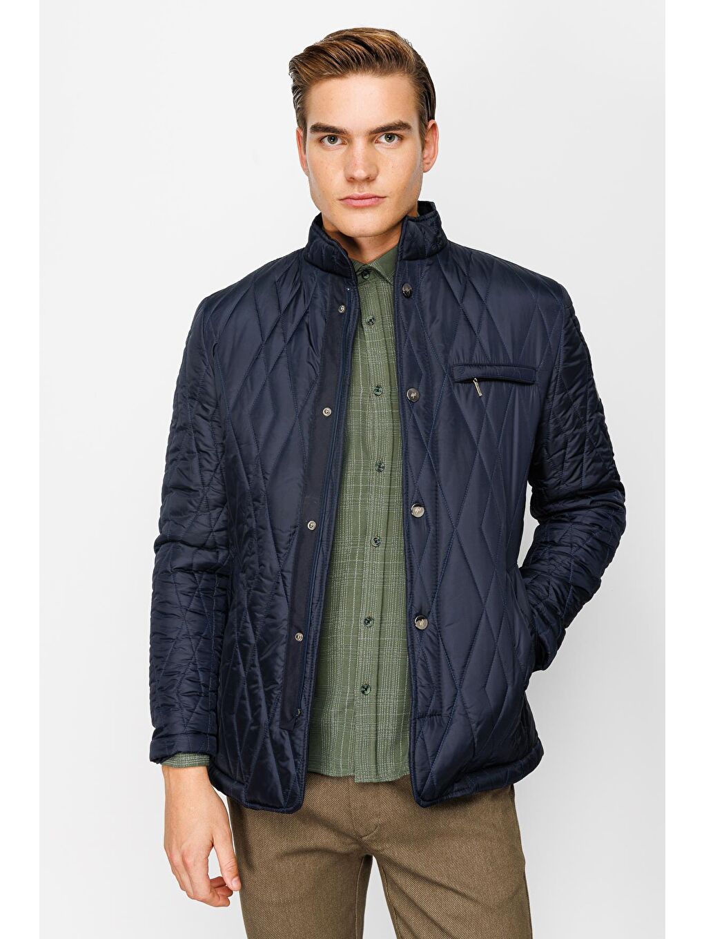 Erkek Lacivert Mont-3