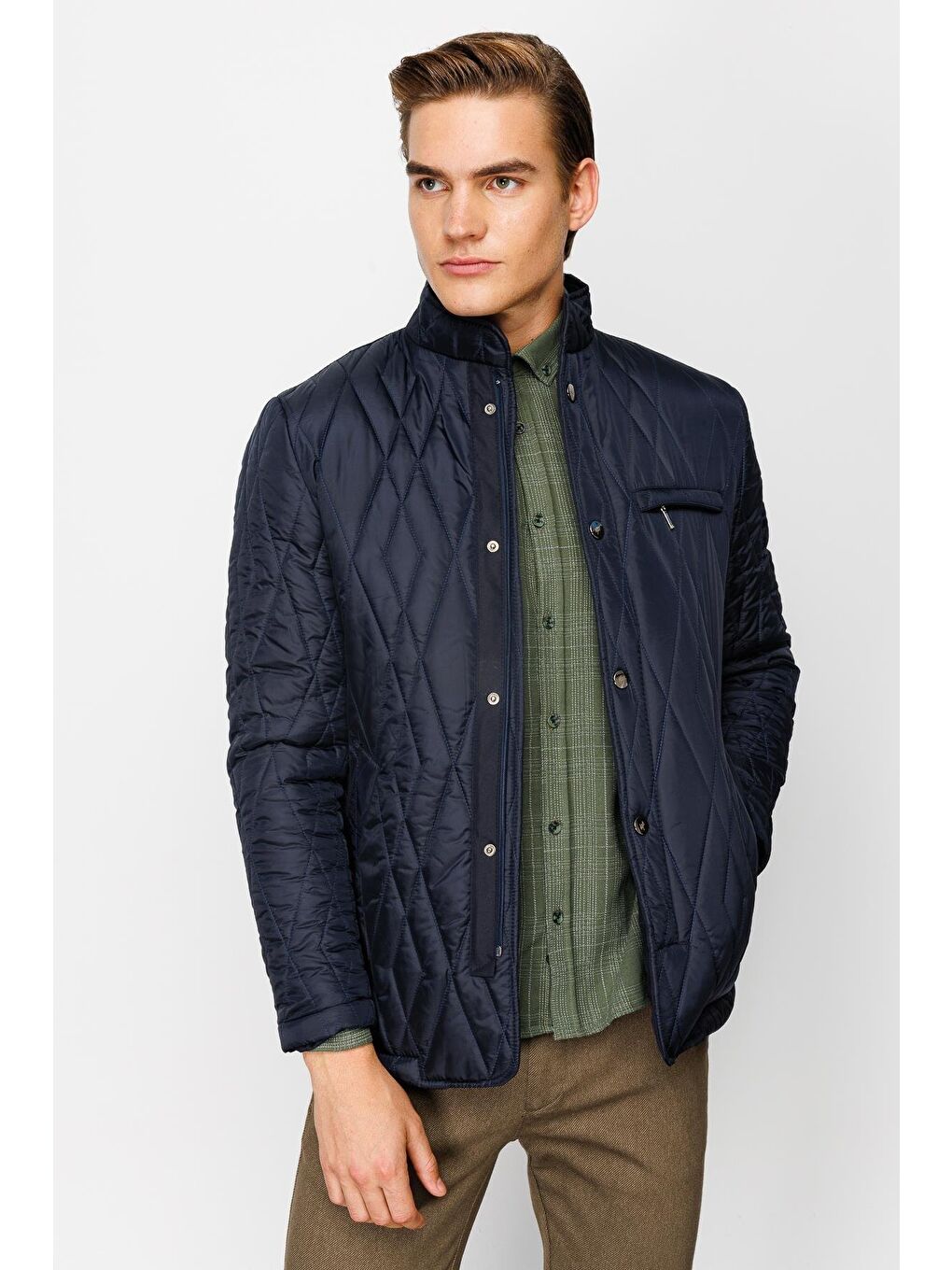 Erkek Lacivert Mont-4