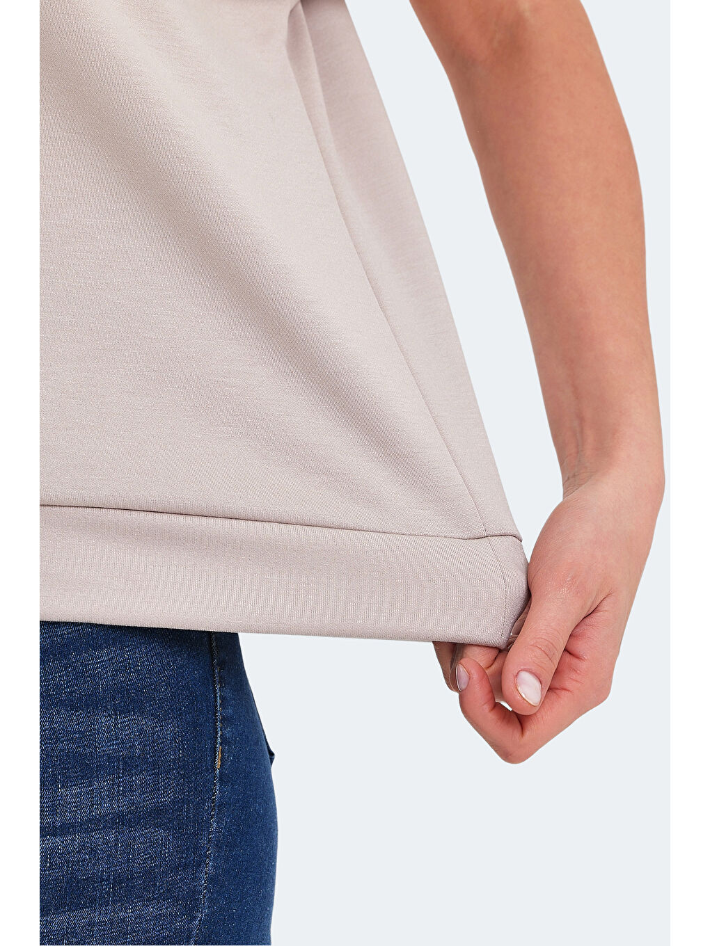 VINKO I Kadın Tişört Taş Gri-4