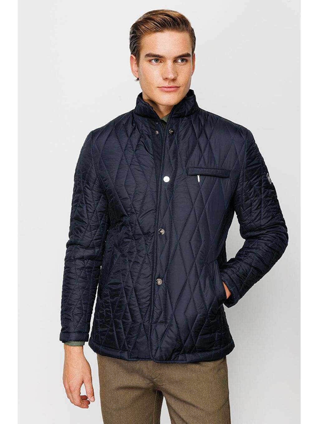 Erkek Lacivert Mont-5