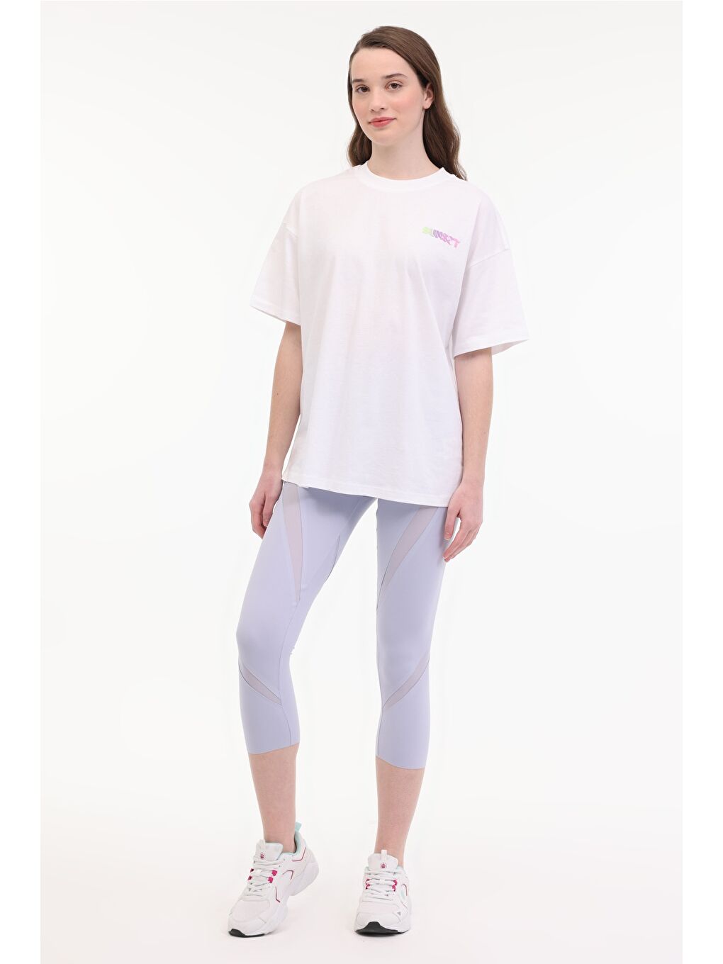 WL MOIRA 11F212 5FX Beyaz Kadın Kısa Kol T-Shirt-2