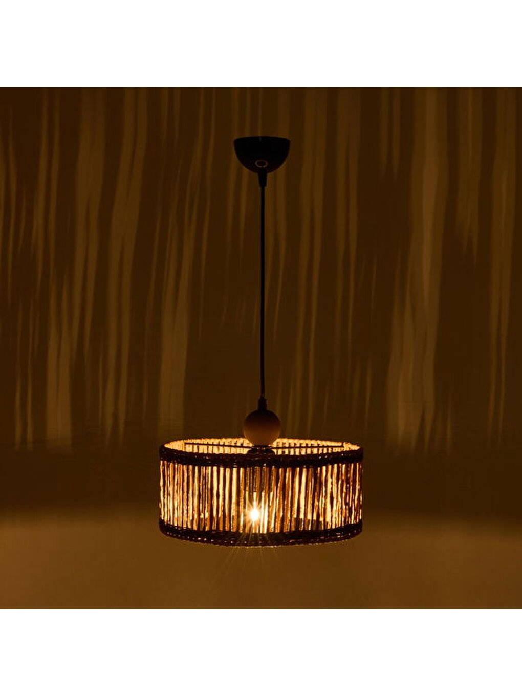 Perdrix Handmade Avize - Kahverengi / Antrasit - 13x30x30 cm-3