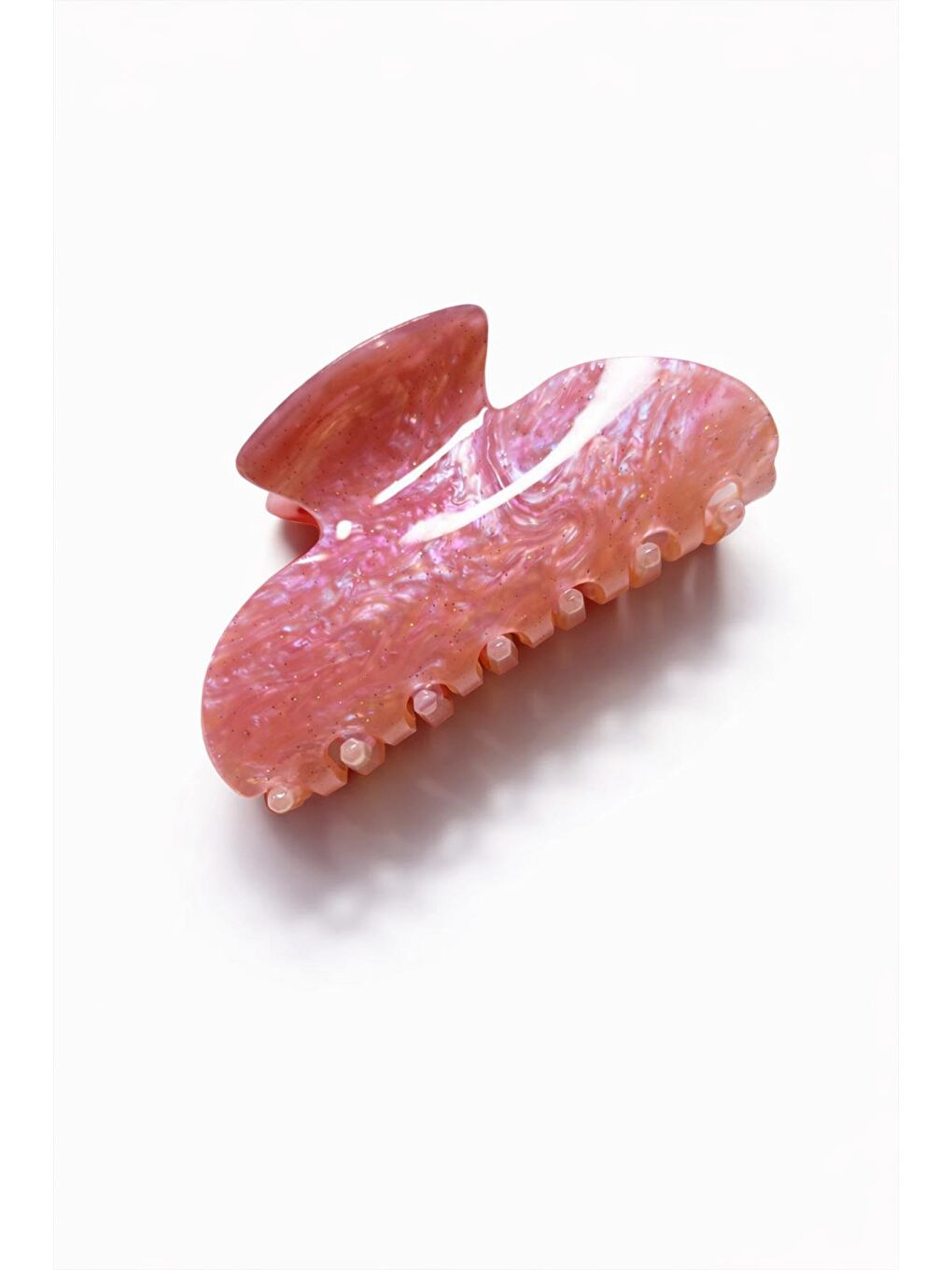 Pembe 7 CM Sedefli Asetat Mandal Toka-2