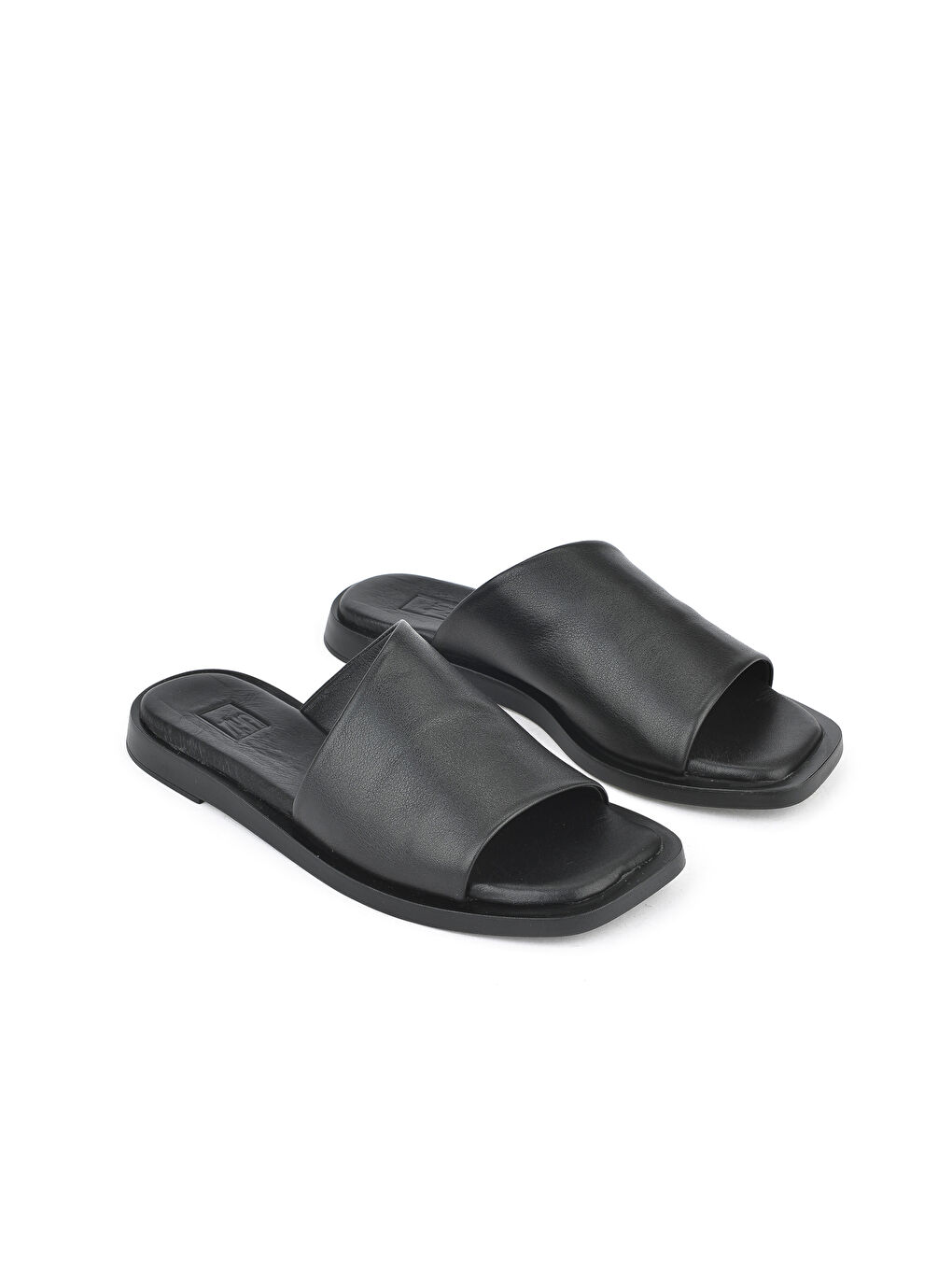 Hakiki Deri Kadın Terlik 1511033ZFATOU Siyah-1