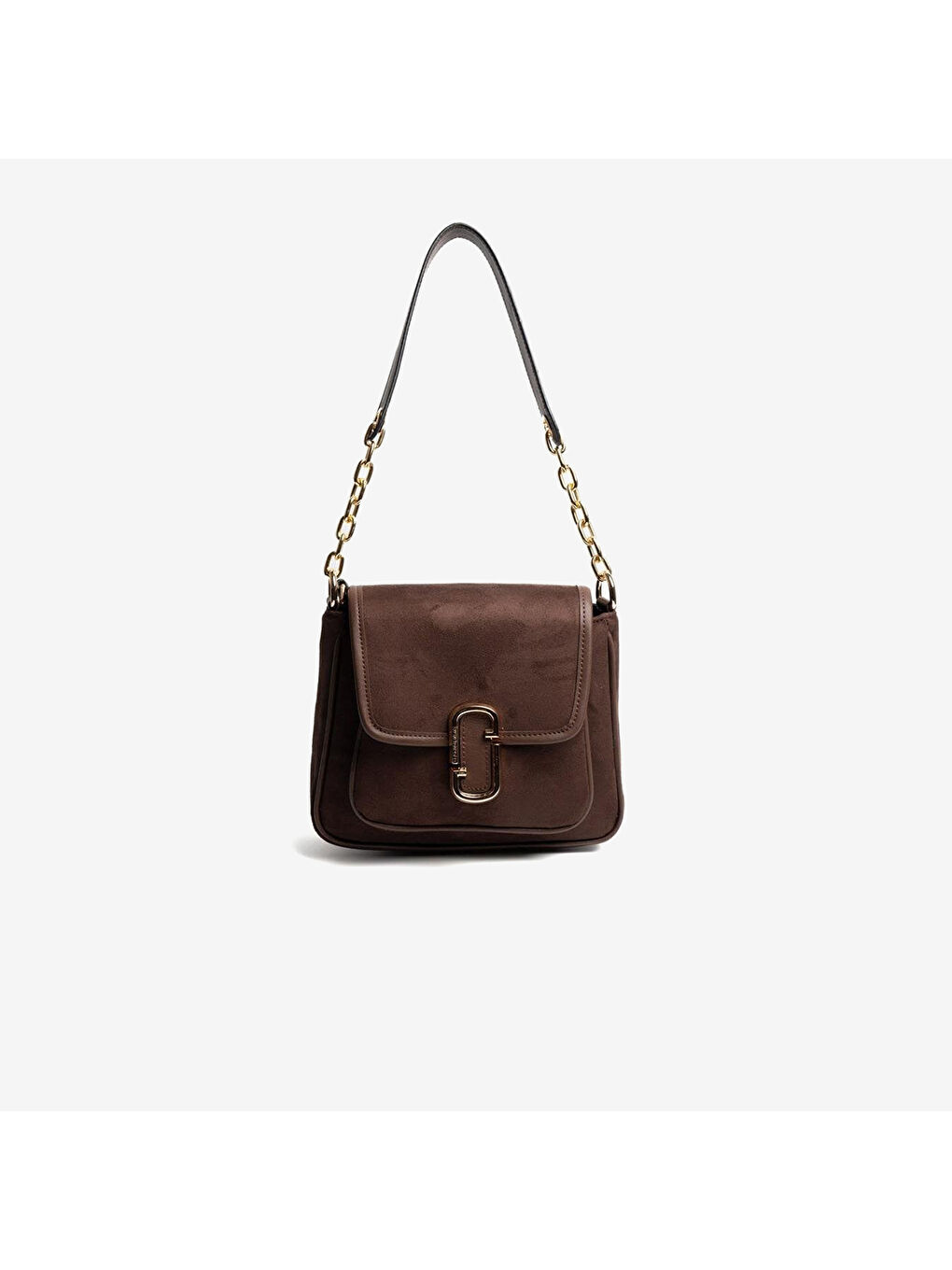 Kahverengi Kadın SP1147-M12 SILVER POLO Omuz Çantası Kahve-Kahve