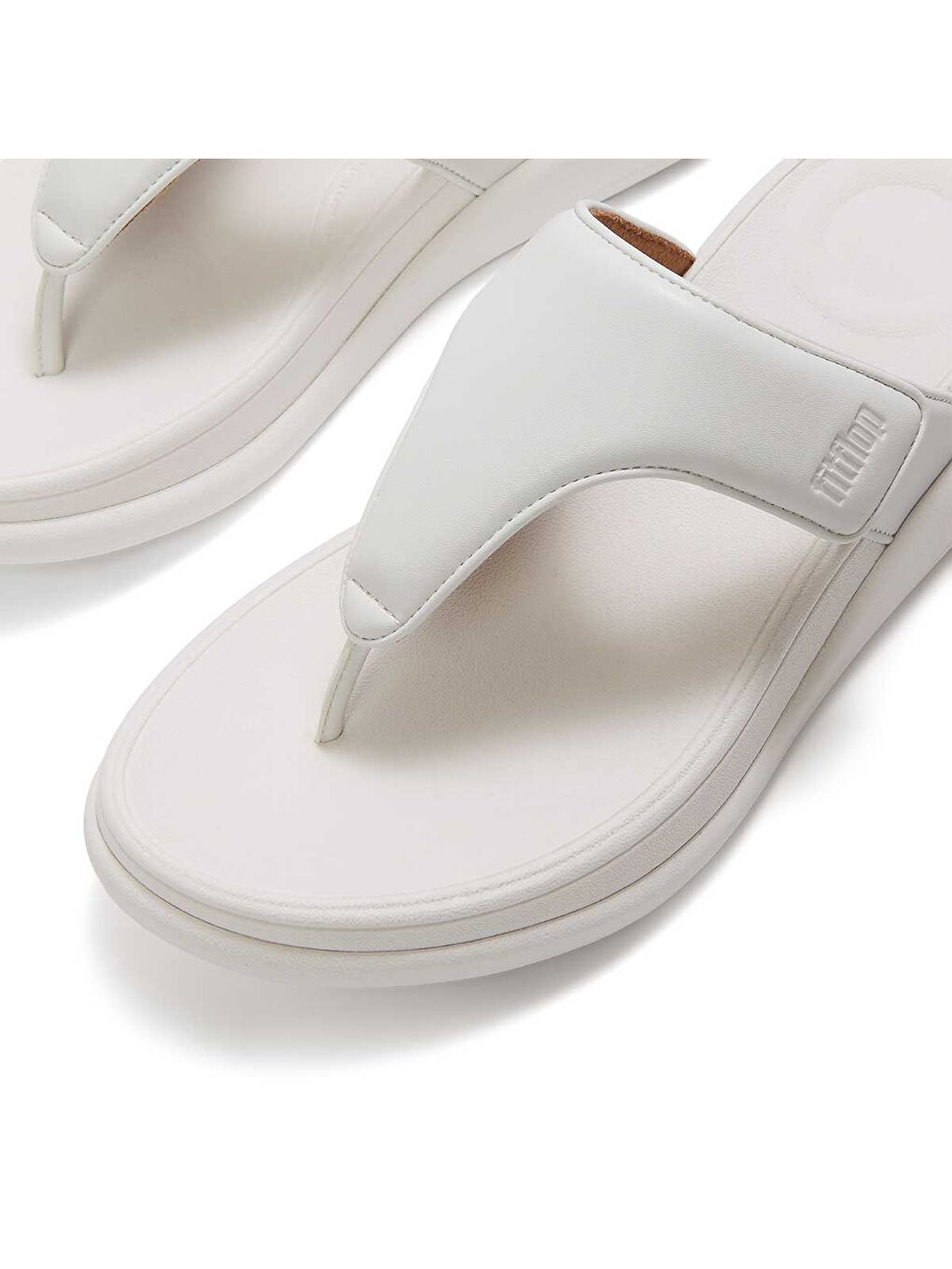 Beyaz Kadın Terlik IW1-090 /675 /A99/194 F-MODE GO ADJUSTABLE FLATFORM TOE-POST-3
