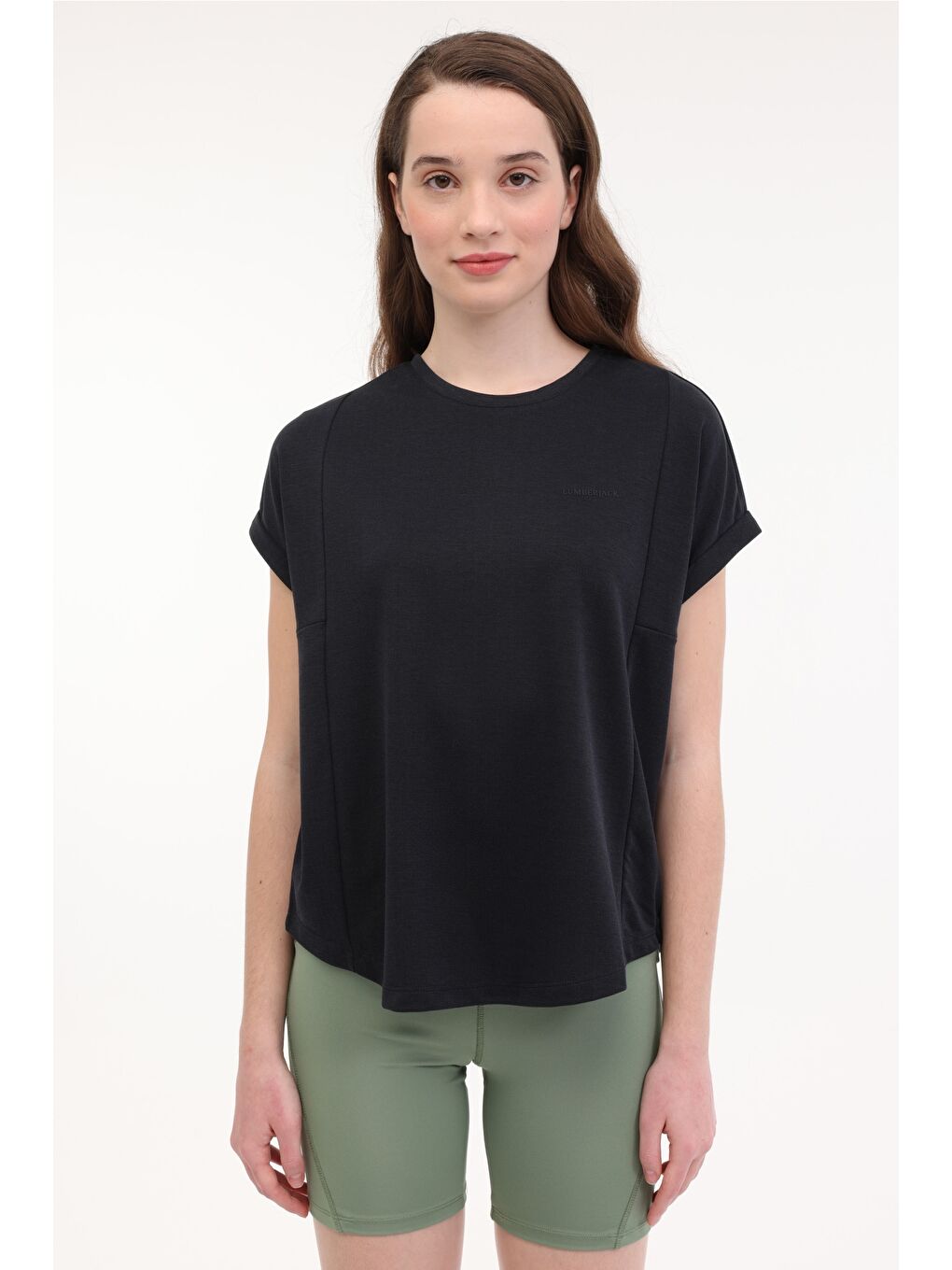 WL FUN 11MD1143 5FX Siyah Kadın Kısa Kol T-Shirt