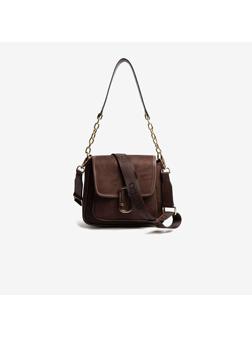 Kahverengi Kadın SP1147-M12 SILVER POLO Omuz Çantası Kahve-Kahve-4