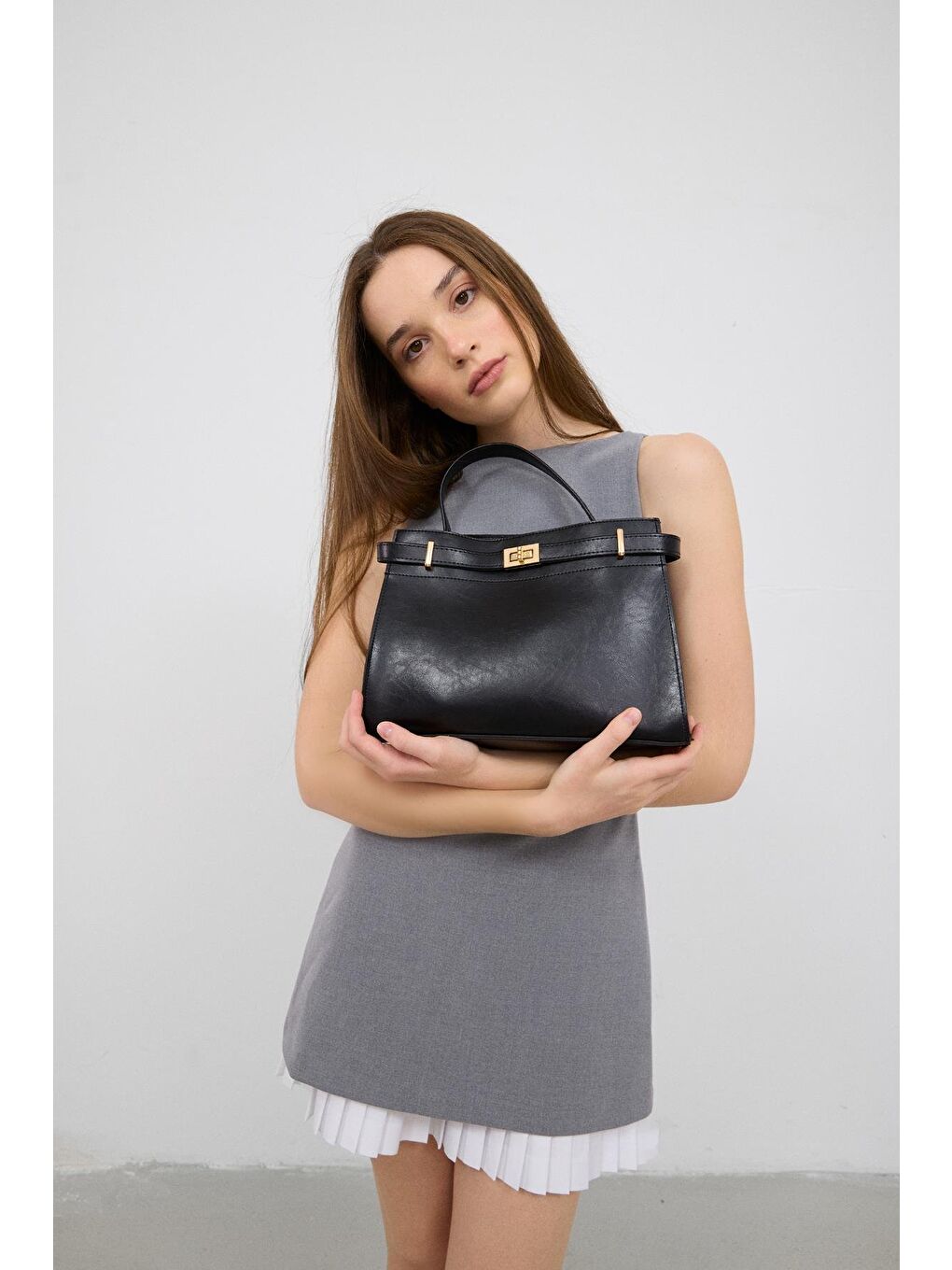 Blaze El Ve Çapraz Çanta Siyah-5