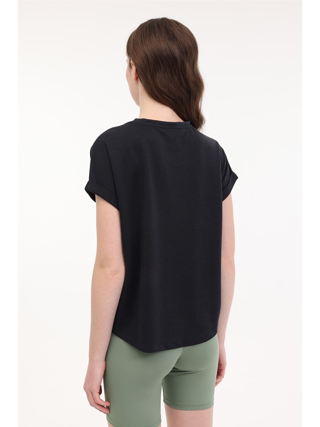 WL FUN 11MD1143 5FX Siyah Kadın Kısa Kol T-Shirt-1