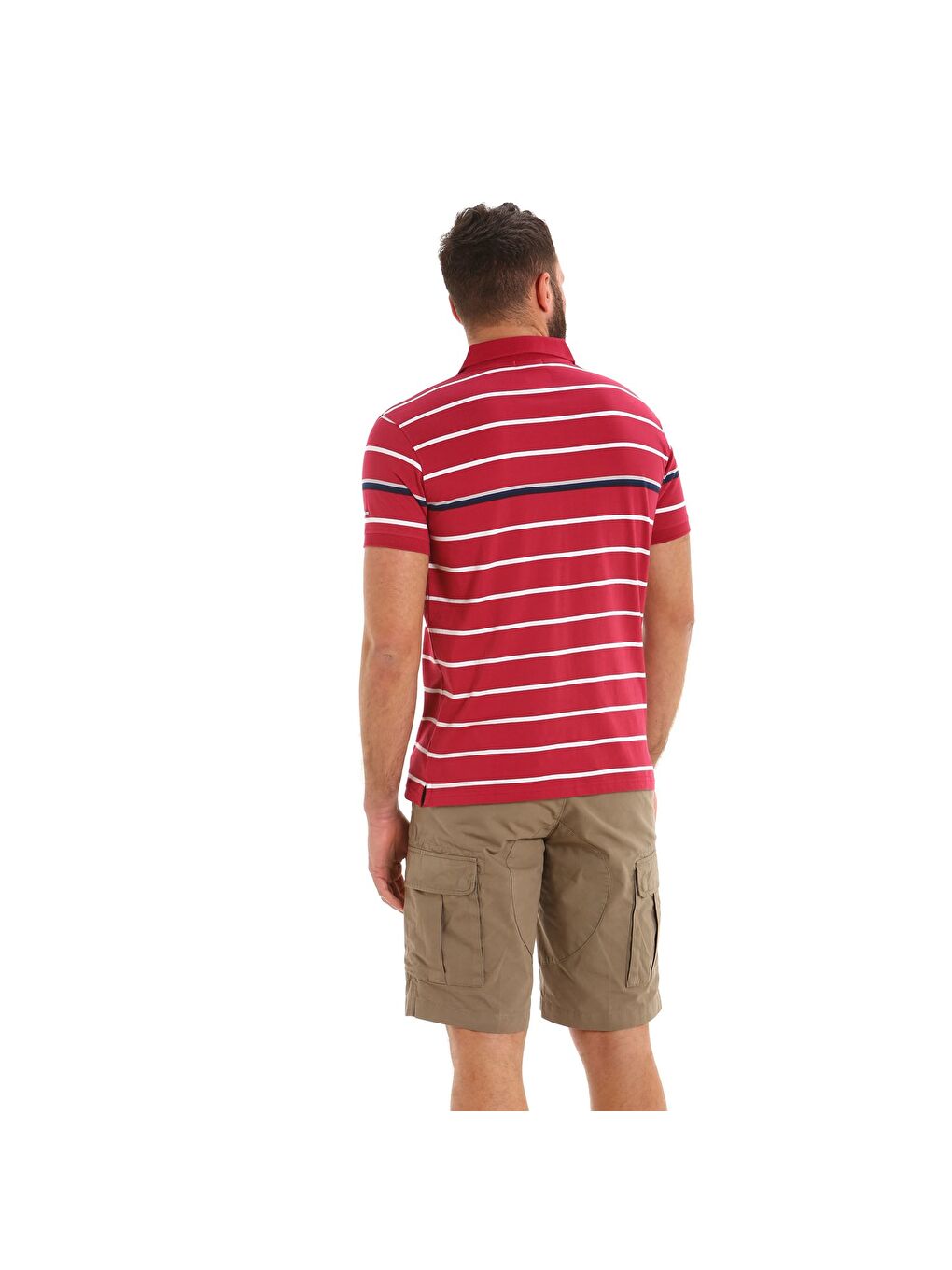 Kırmızı Polo E78 Erkek Renkli Polo Tişört-4