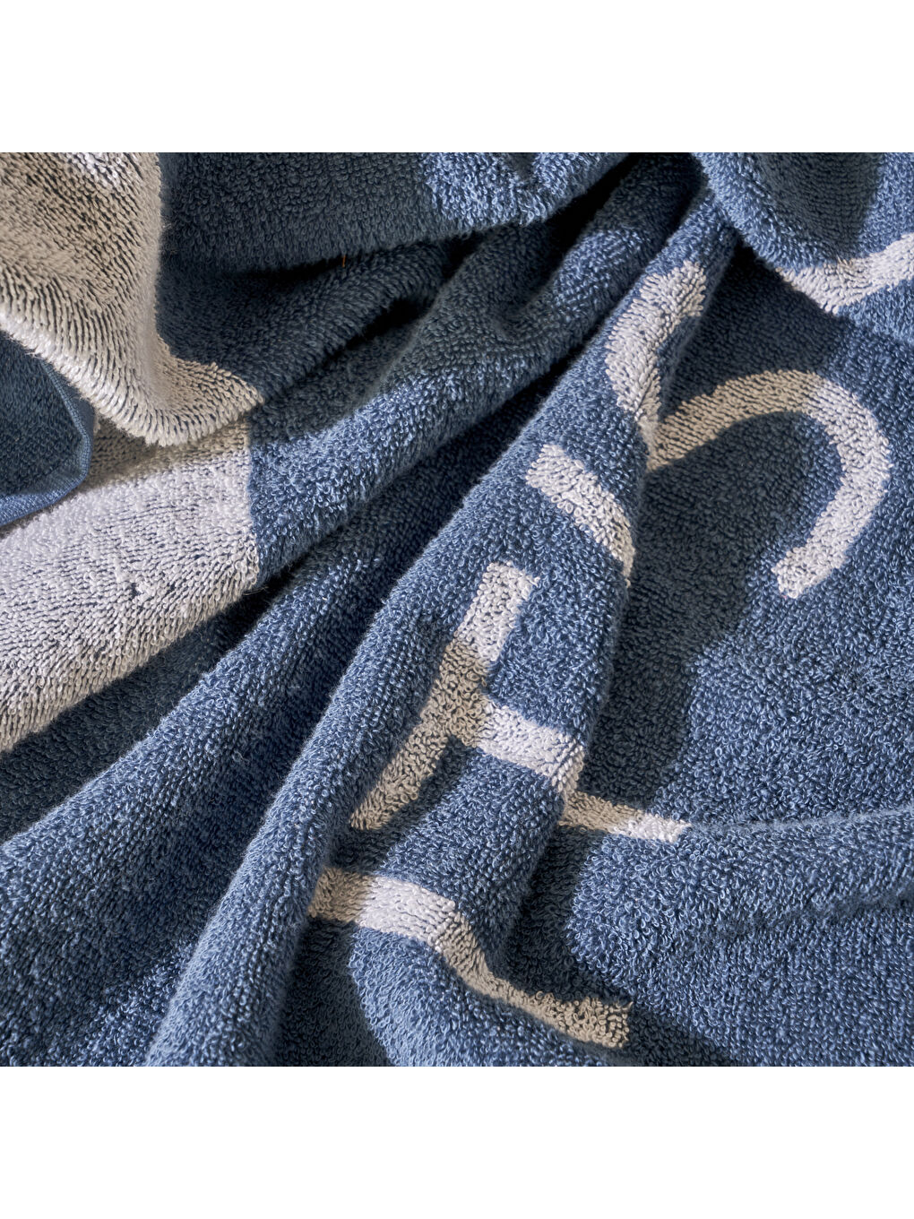 %100 Pamuk It's a New Day Plaj Havlusu Lacivert (90x150 cm)-1