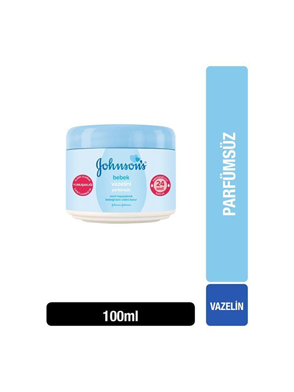 JOHNSON'S Renksiz Parfümsüz Vazelin 100 ml