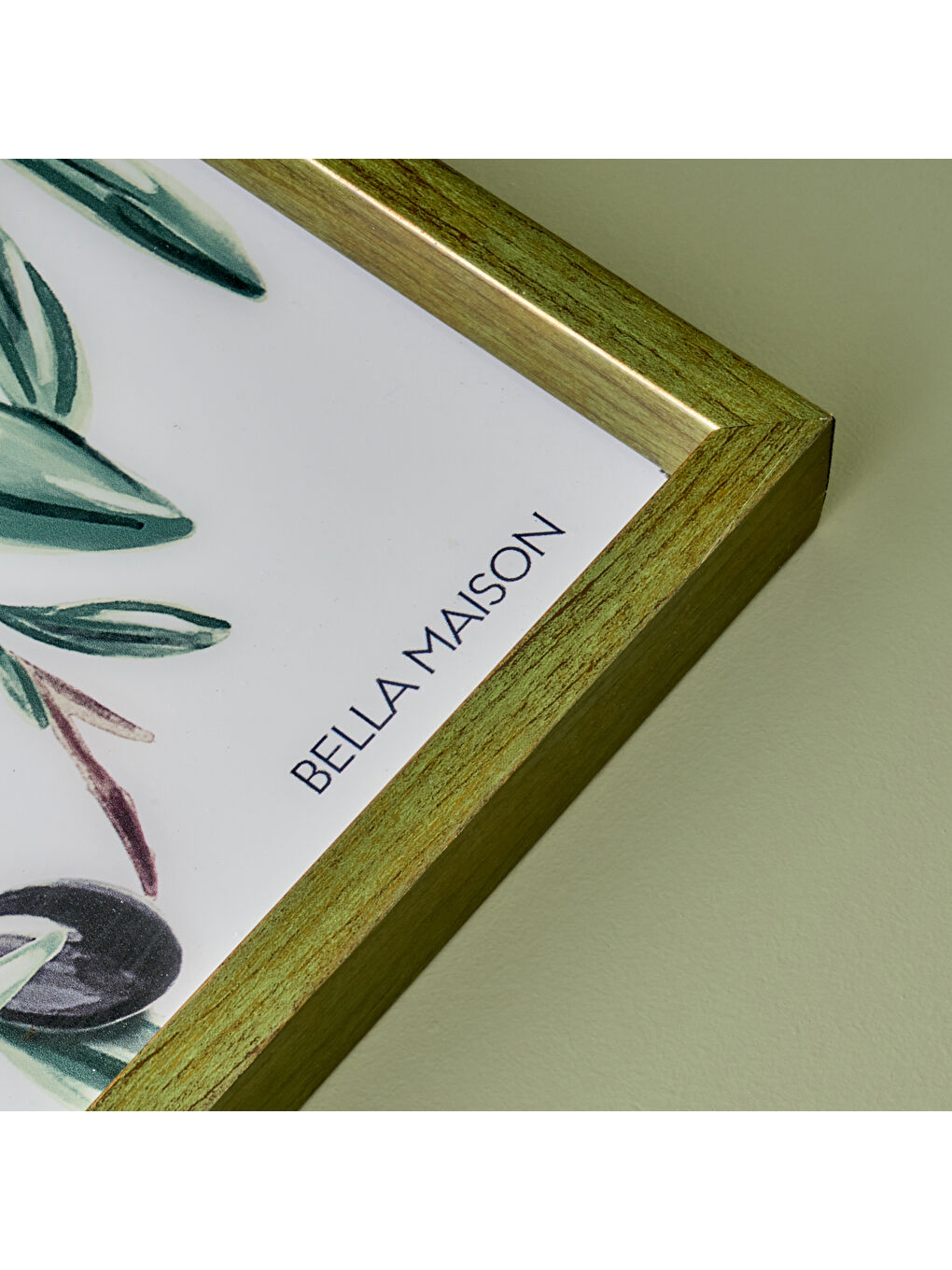 Olive Dekoratif Cam Tepsi Yeşil (22x37 cm)-1