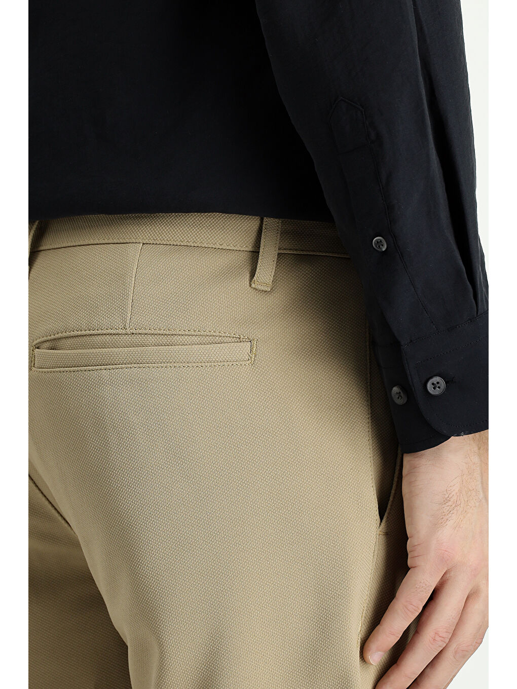 Bej Regular Fit Kanvas / Chino Pantolon-5