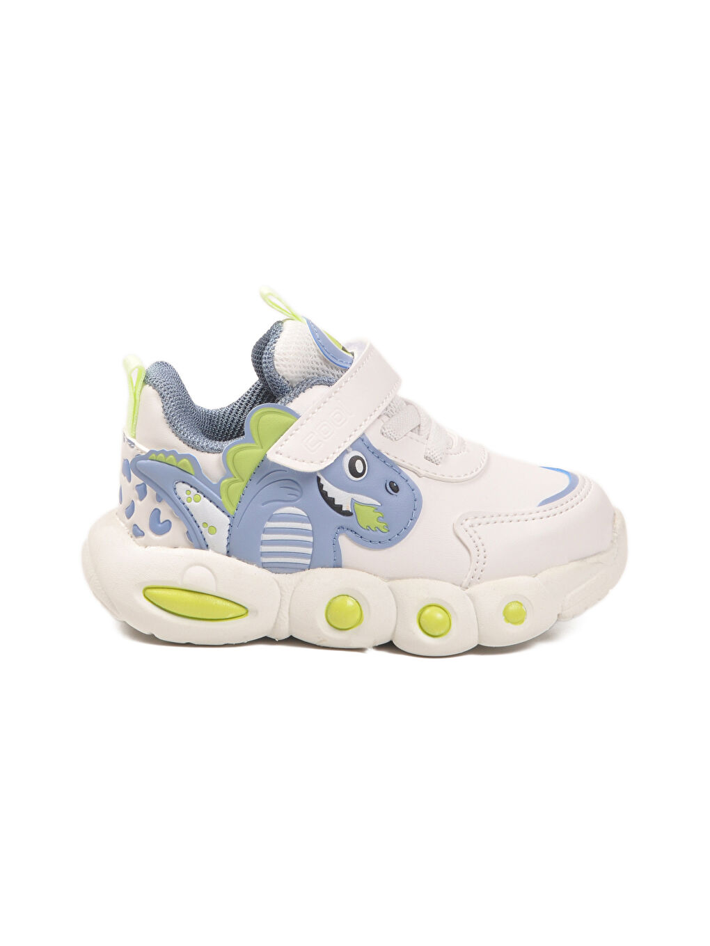 Beyaz Cırtlı Hafif Unisex Çocuk Spor Ayakkabı Dinito B