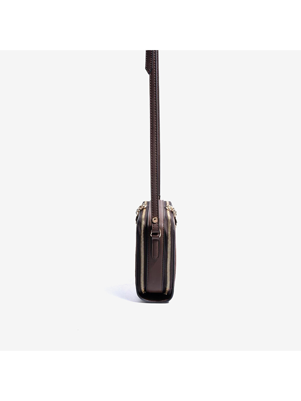 Kahverengi Kadın SP888-M12 SILVER POLO Çapraz Çanta Kahve-Kahve-3