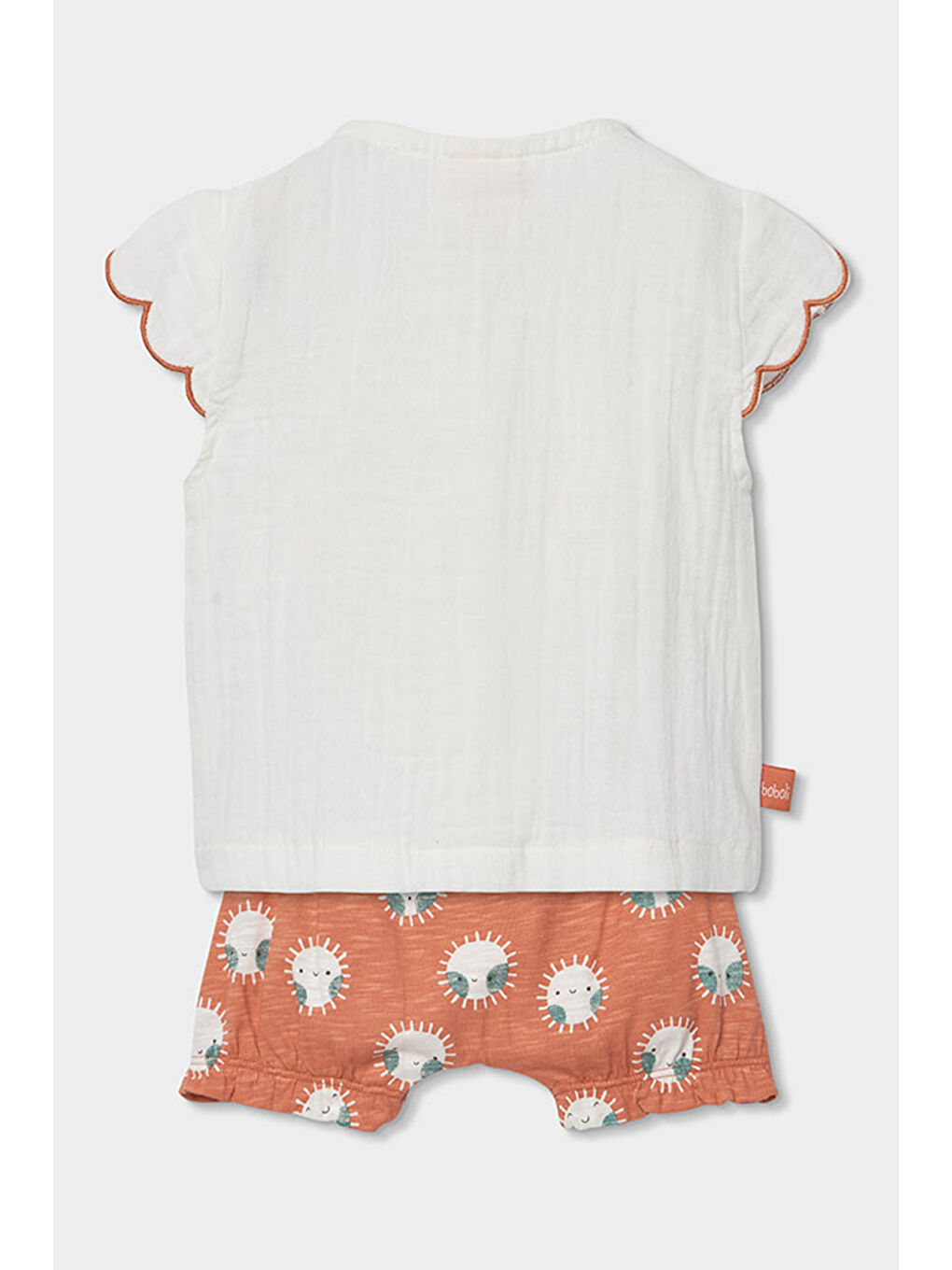 Güneş Desenli 2'li Takım 6-24 Ay Beyaz-1
