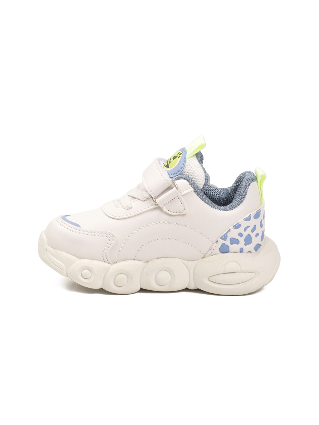 Beyaz Cırtlı Hafif Unisex Çocuk Spor Ayakkabı Dinito B-1