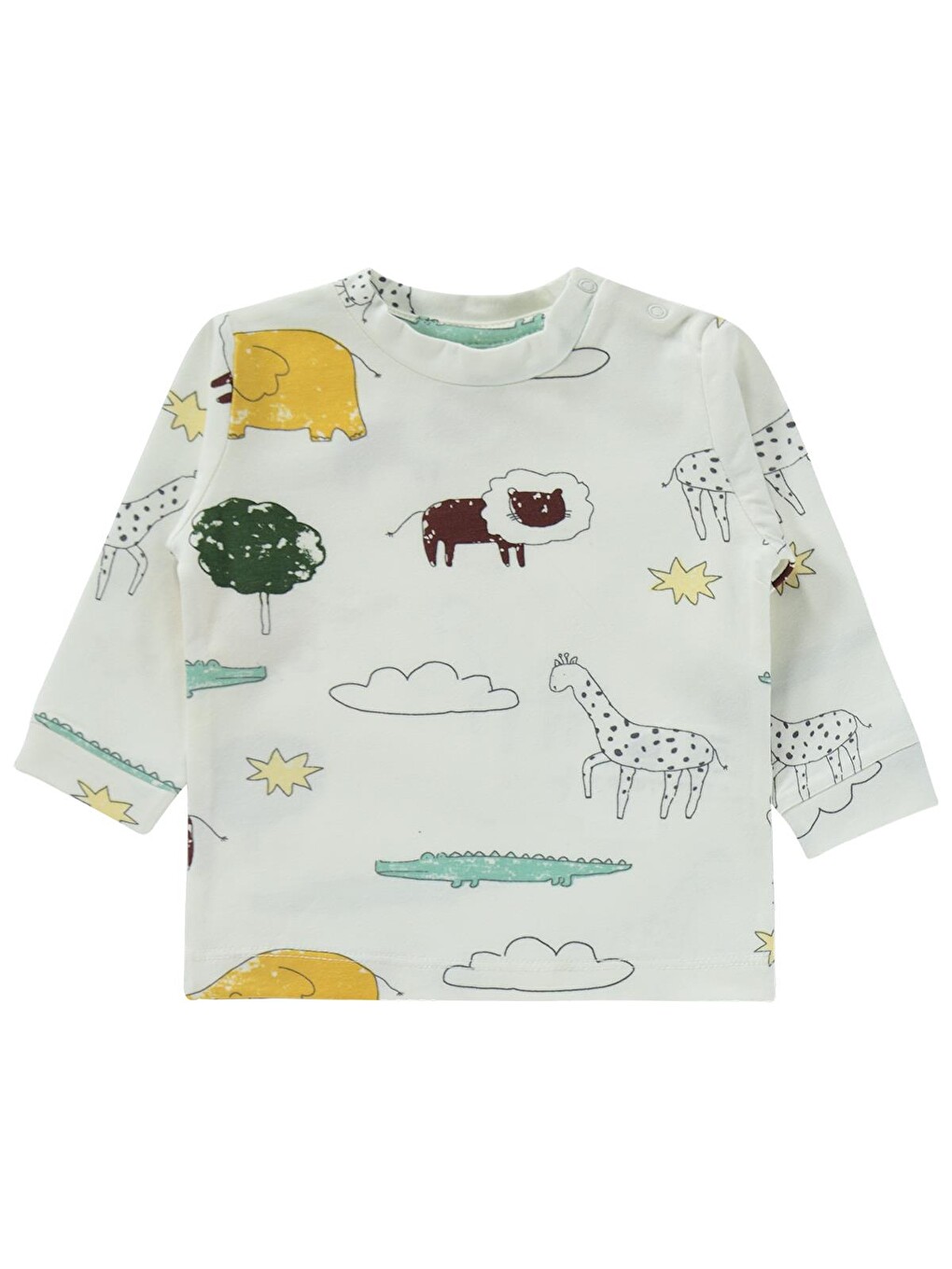 Baby Safari 6-18 Ay Pijama Takımı - Ekru-1