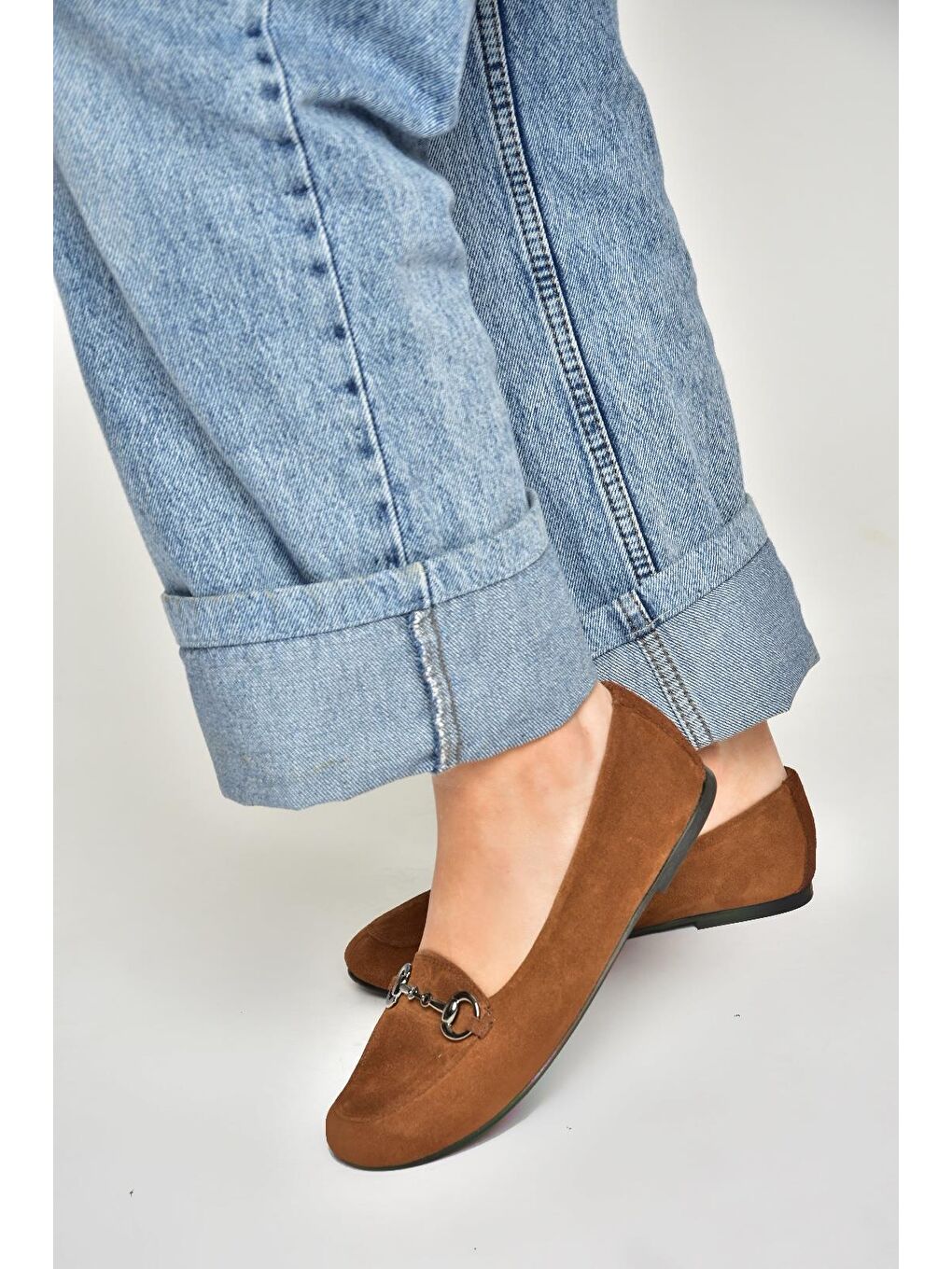 Kahverengi R6670014 Taba Kadın Babet-2