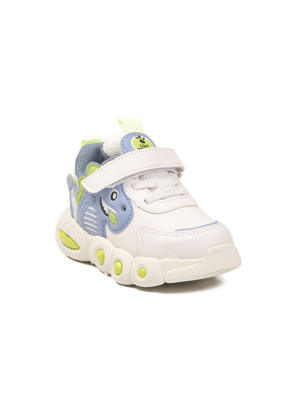 Beyaz Cırtlı Hafif Unisex Çocuk Spor Ayakkabı Dinito B-2