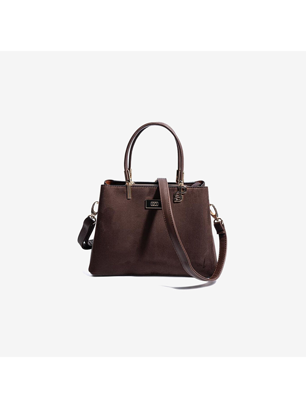 Kahverengi Kadın SP1098-M12 SILVER POLO El Çantası Kahve-Kahve-4