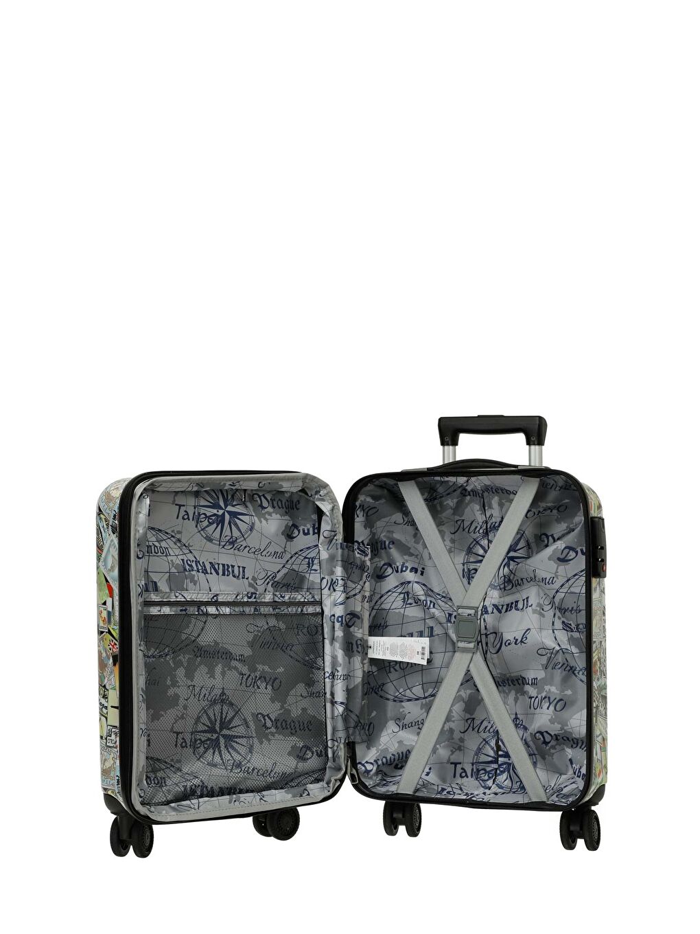 Karışık PC LONDON -K 5FX Çok Renkli Unisex Küçük Boy Valiz-2