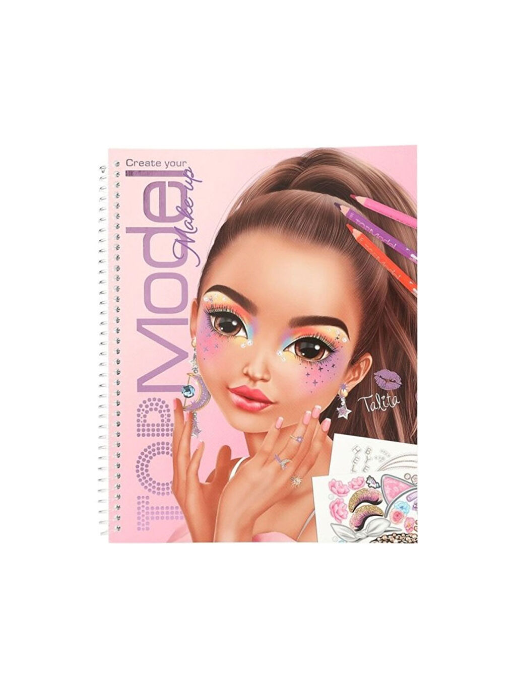 Topmodel Makyaj Boyama Kitabı Çıkartmalı-1