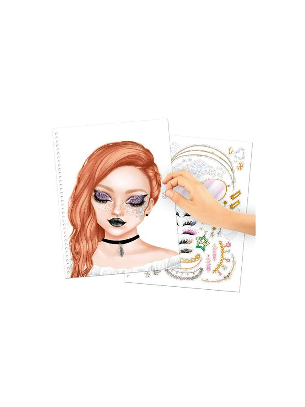 Topmodel Makyaj Boyama Kitabı Çıkartmalı-3