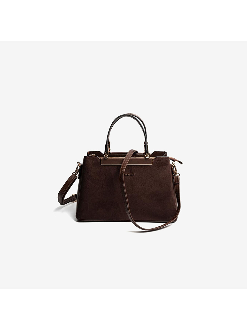 Kahverengi Kadın SP913-M12 SILVER POLO El Çantası Kahve-Kahve-4