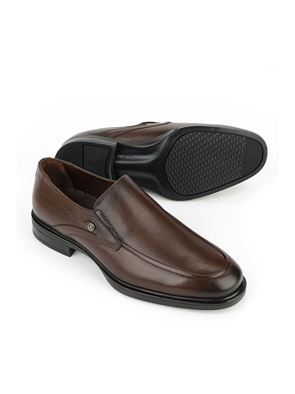Kahverengi Erkek Hakiki Deri Ayakkabı 153745Z27603 Kahve-3