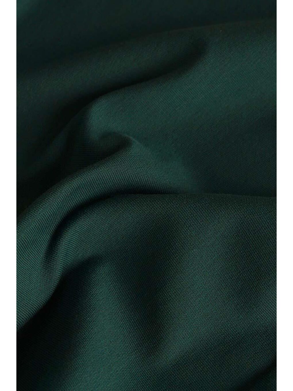 Yeşil Zümrüt Büyük Beden Kapüşonlu Basic Örme Elbise-6