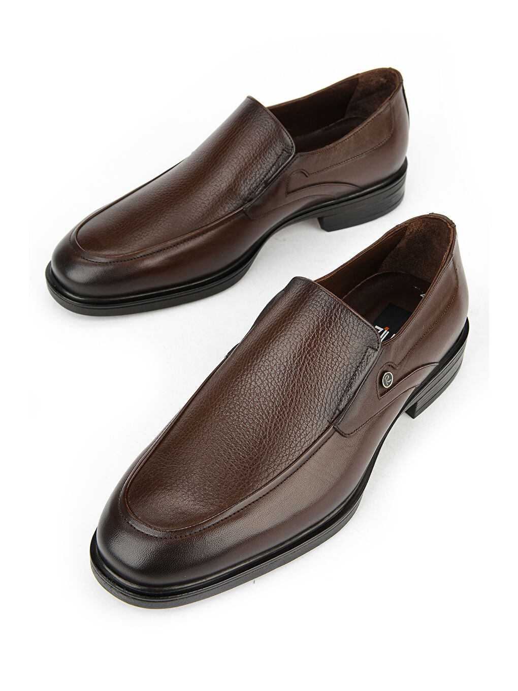 Kahverengi Erkek Hakiki Deri Ayakkabı 153745Z27603 Kahve-4