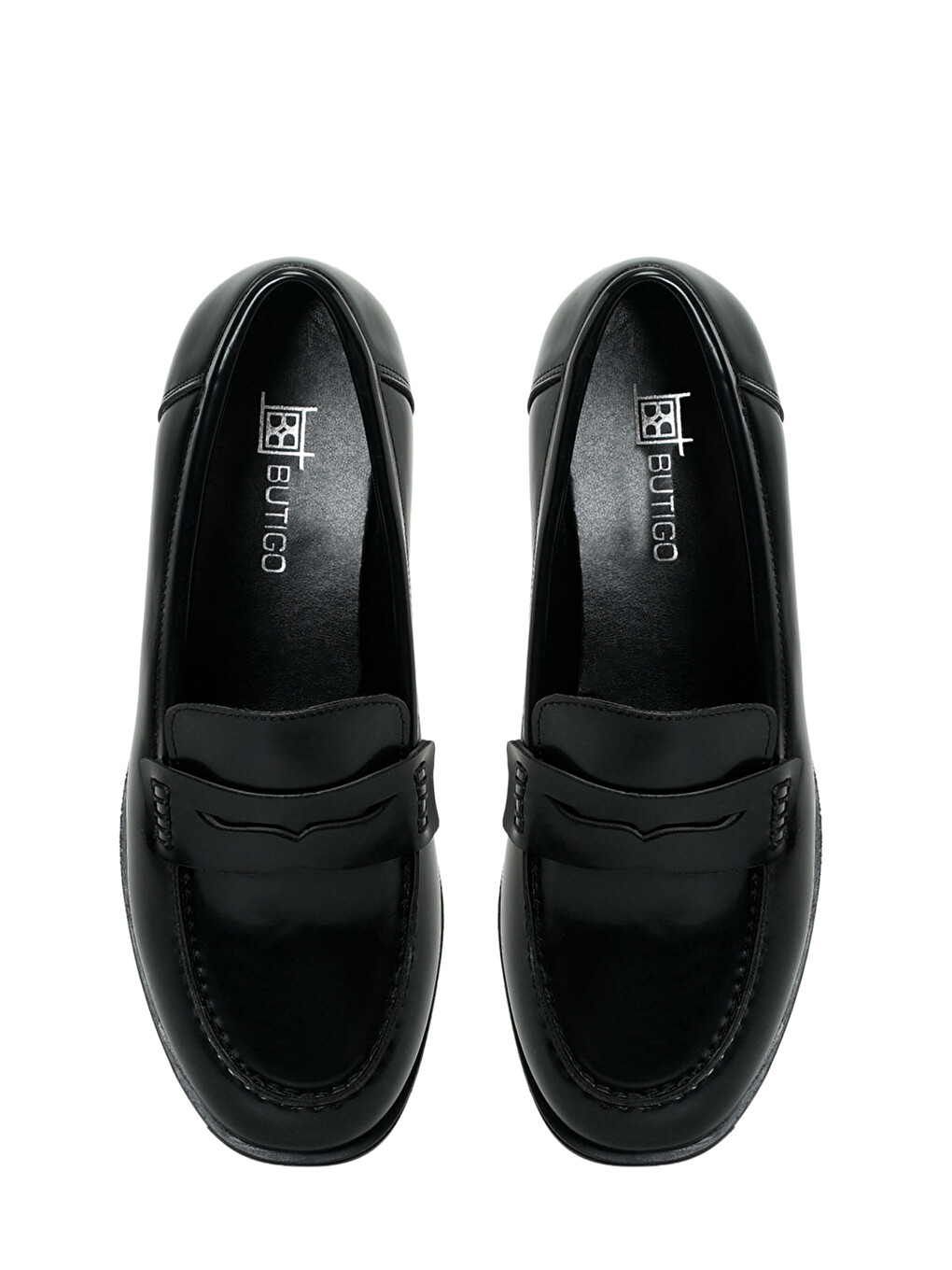 26k-213 Siyah Kadın Loafer-2